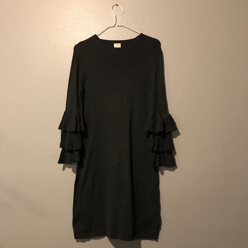 Grey Knitted Dress